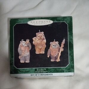 Hallmark Star Wars Ewok Ornaments - Brown and Gray